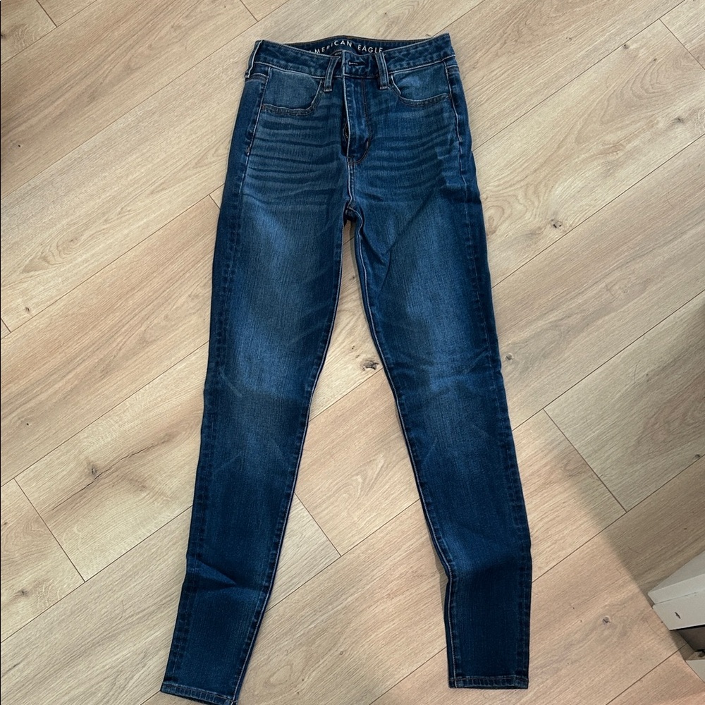 American Eagle Outfitters Dark Blue Skinny Jeans